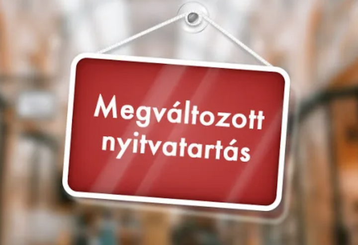 Tájékoztató a Szent-Györgyi Albert Agóra nyitvatartásának ideiglenes módosításáról
