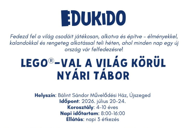 EDUKIDO: LEGOⓇ-val a világ körül 2026