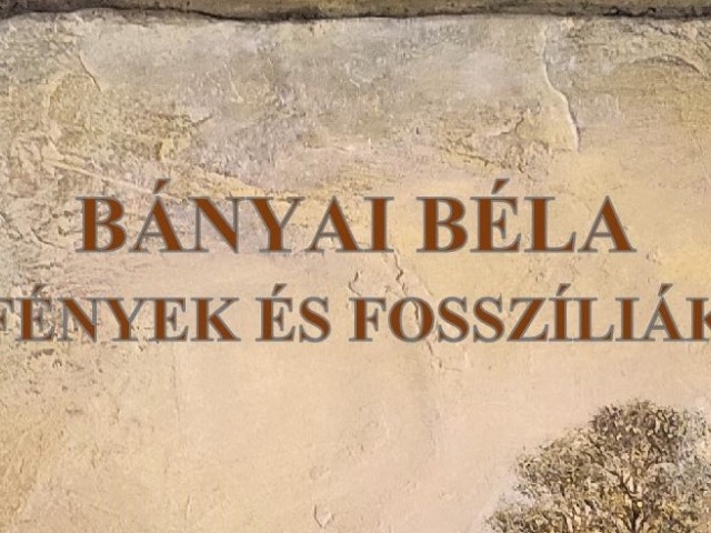 Bányai Béla festőmúvész  - Fények és Fosszíliák  festménykiállítás