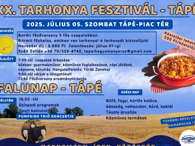 XX. Tarhonyafesztivál és Falunap