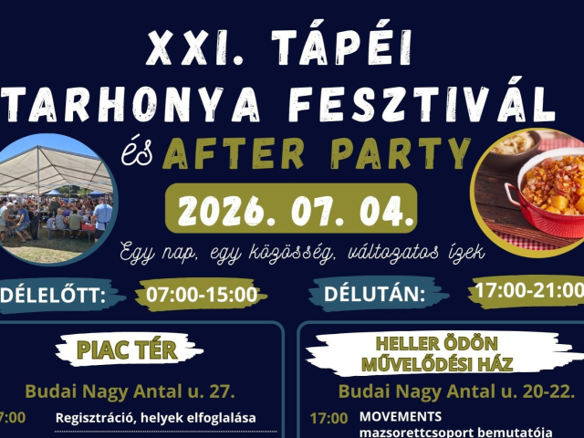 XXI. Tápéi Tarhonya Fesztivál