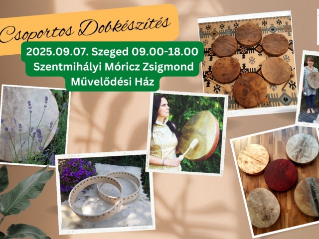 Csoportos dobkészítés Arikánnal