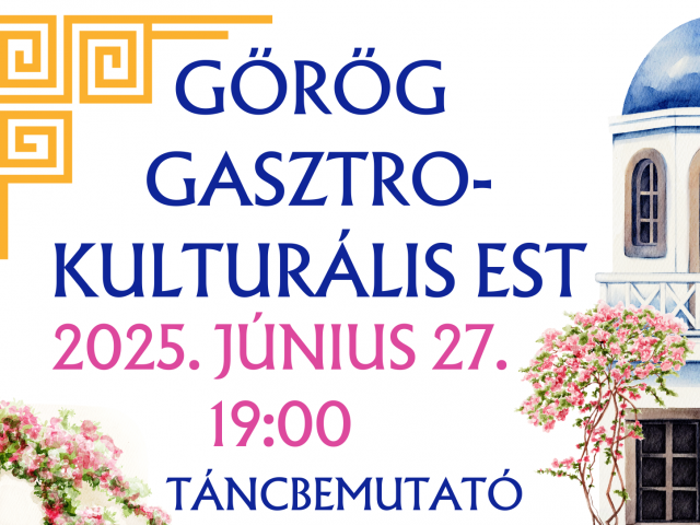 Görög gasztro-kulturális est