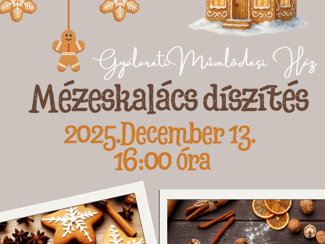 Mézeskalács díszítés