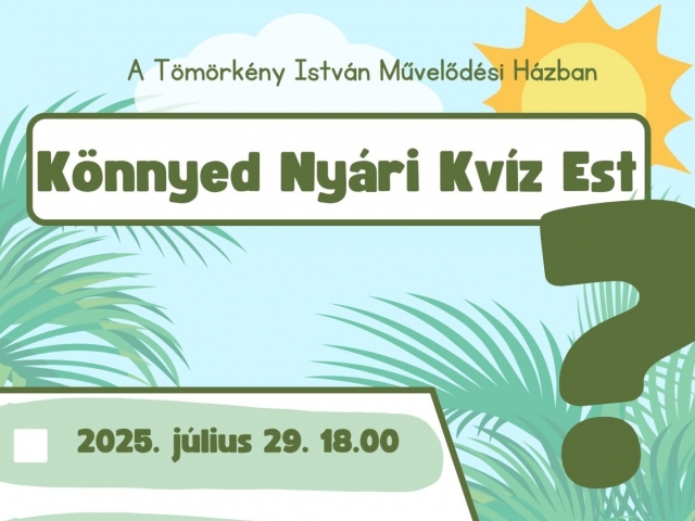 Könnyed Nyári Kvíz Est