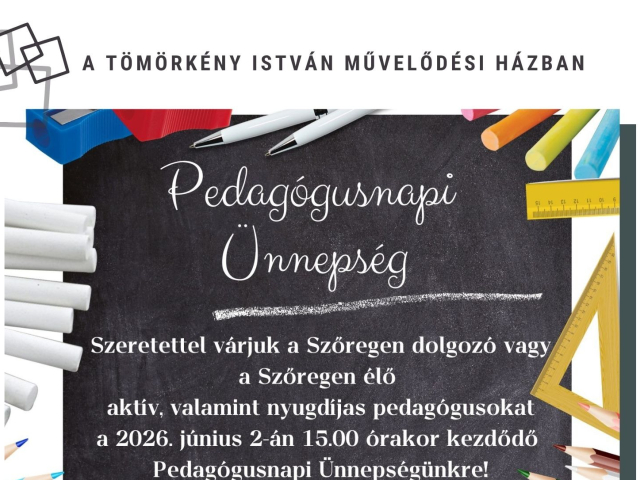 Pedagógusnapi meghívó - 2026.