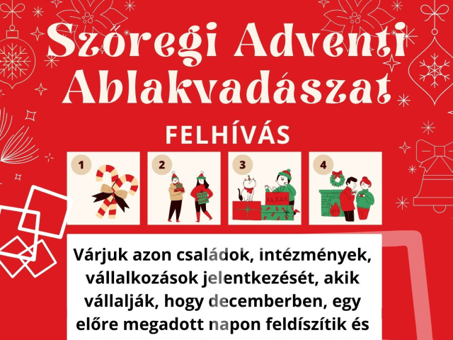 Szőregi Adventi Ablakvadászat - Felhívás