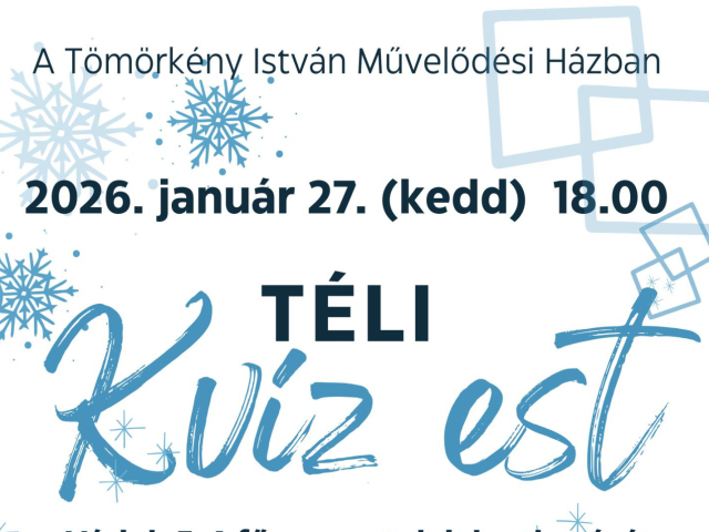 Téli Kvíz Est - 2026